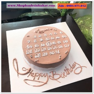 Bánh Sinh Nhật Cuốn Lịch - CL74